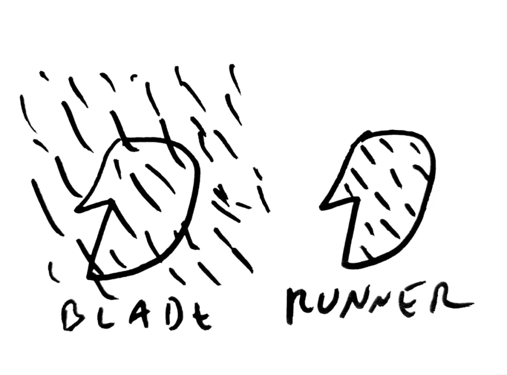 Blade Runner. Drawing by Dan Perjovschi for SF(a) 4